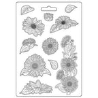 Stamperia Sunflower Art A4 Soft Mold k3pta4562