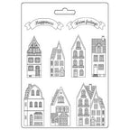 Stamperia Christmas Cozy Houses A4 Soft Mold k3pta4565