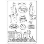 Stamperia Around The World Train Soft Mold A5 k3pta5652