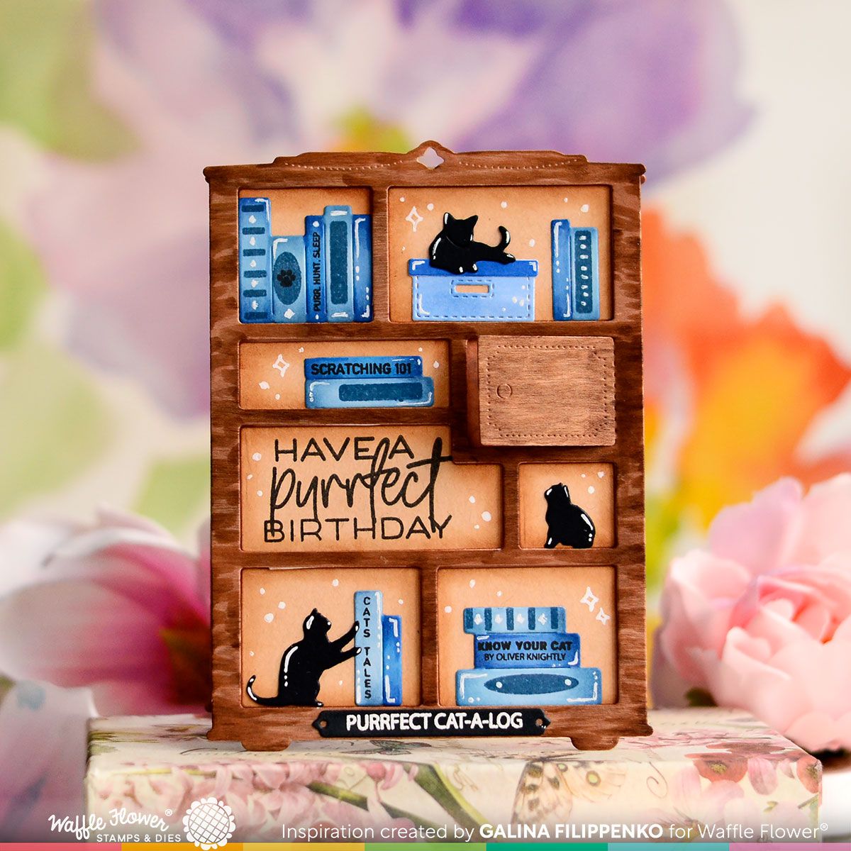 Waffle Flower Cat-a-log Clear Stamps 421571 lots of books