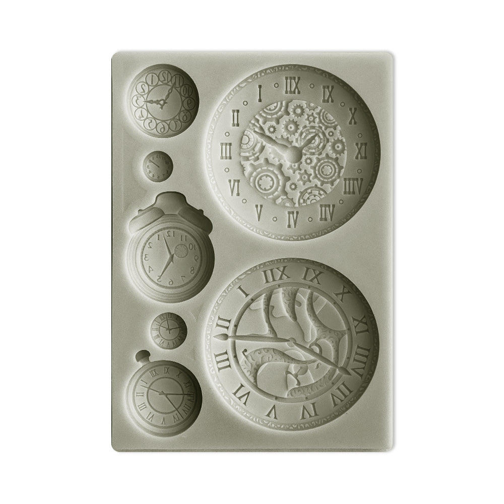 Medium Resin Mold Set, silicone with cropping template (stencil
