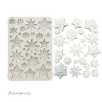 Stamperia Gear Up For Christmas Stars Silicone Mold A5 kacma532