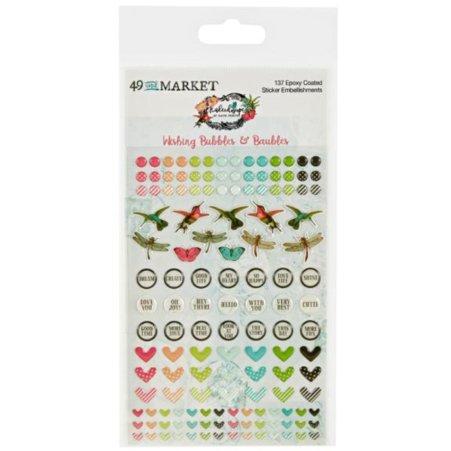 49 and Market Kaleidoscope Epoxy Stickers kal-27334