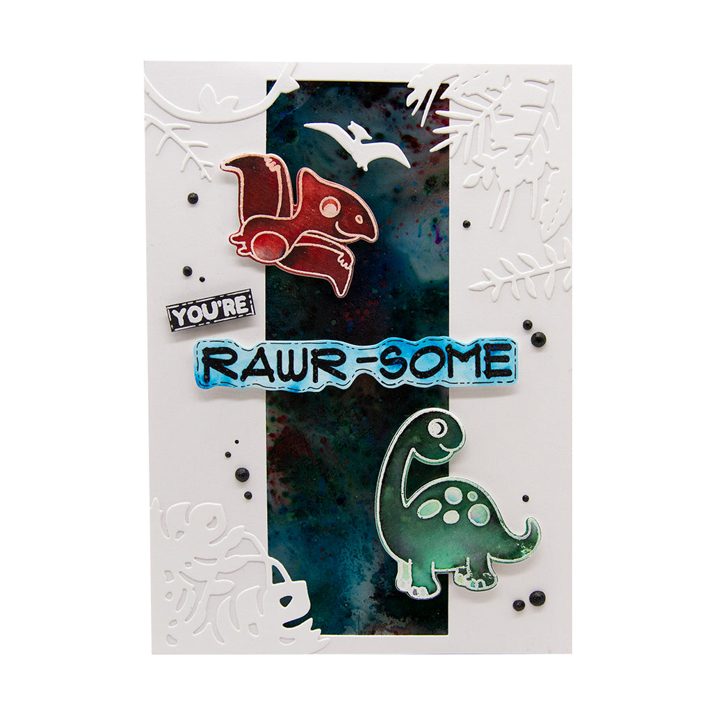 Tonic Rawr-Some Dinosaurs Stamp And Die Set sc25 you're rawr-some