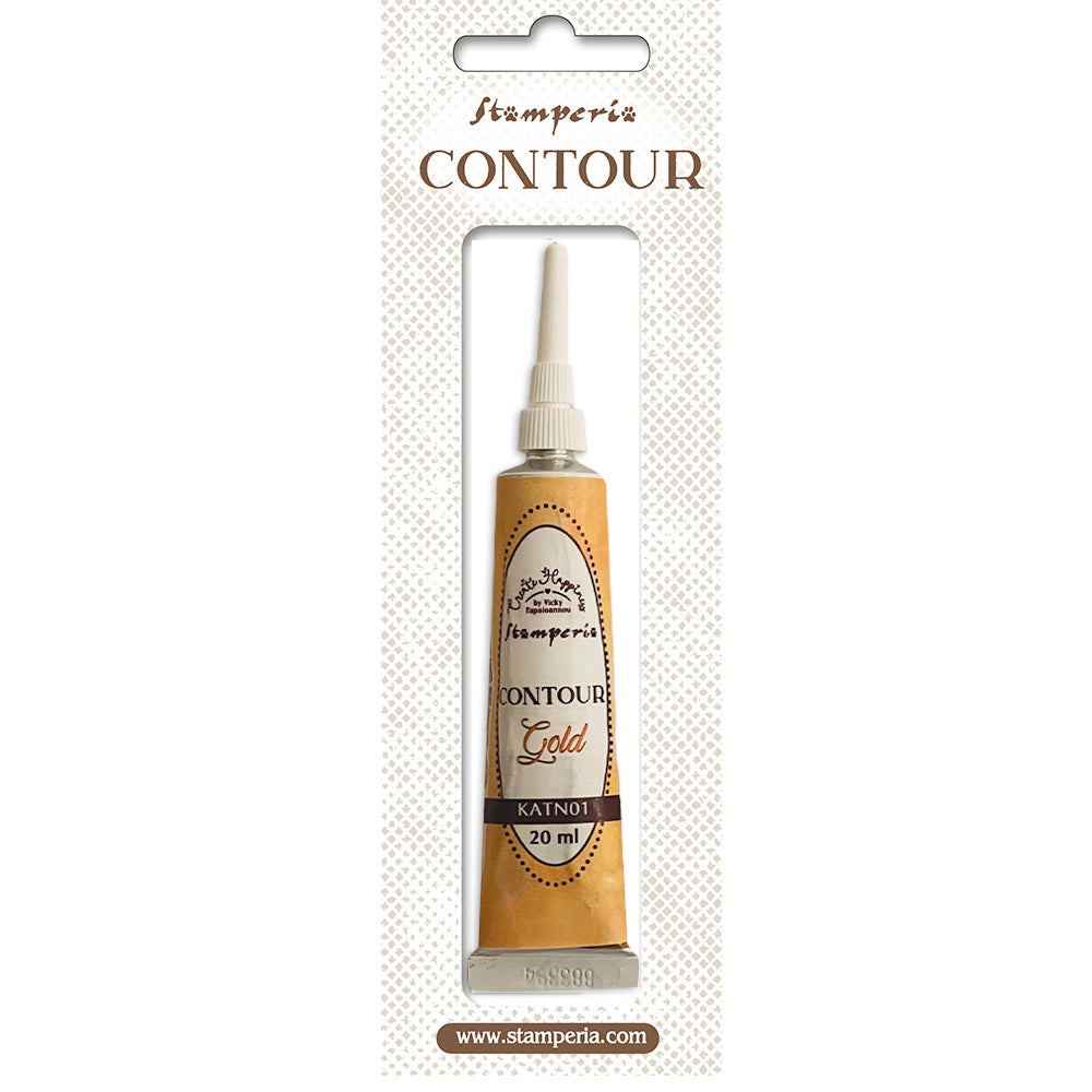 Stamperia Create Happiness Contour Liner Gold katn01