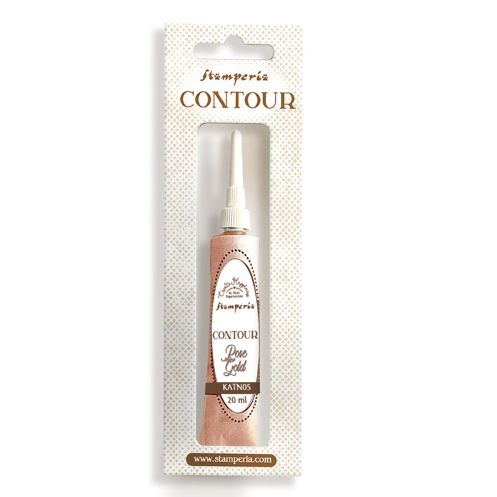 Stamperia Create Happiness Rose Gold Contour Liner katn05