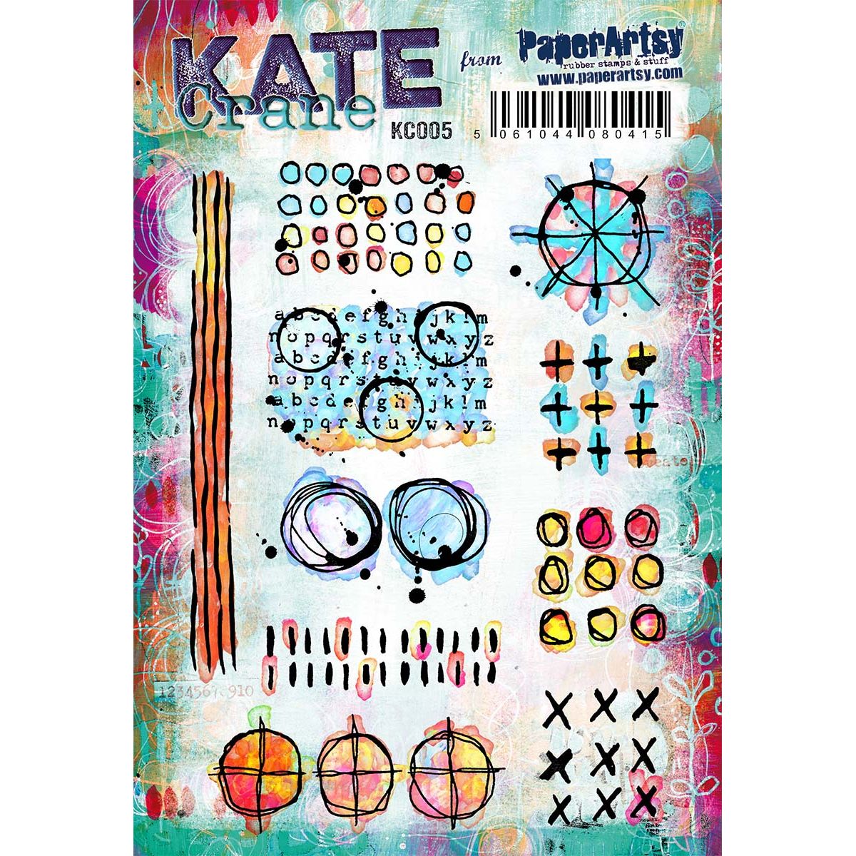 Paper Artsy Kate Crane 005 Cling Stamps kc005