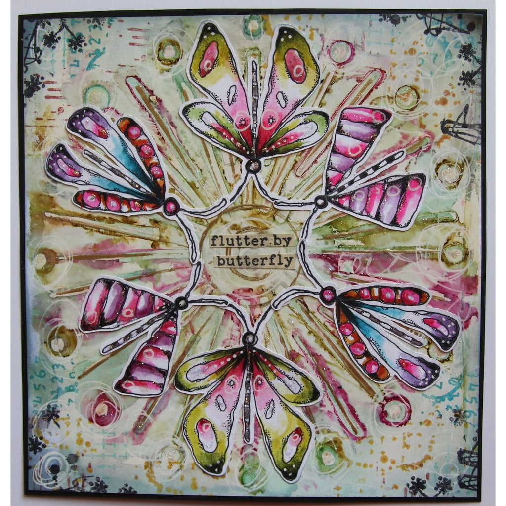 Paper Artsy Kate Crane Cling Stamps kc014