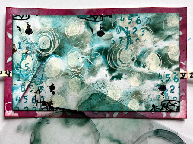 Paper Artsy Kate Crane Mini 003 Cling Stamp kcm003 bubbles