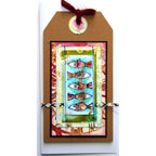 Paper Artsy Kate Crane Mini 007 Cling Stamp kcm007 tag