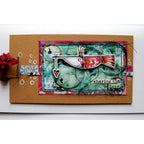 Paper Artsy Kate Crane Mini 008 Cling Stamp kcm008 swordfish
