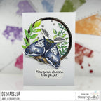 Stamping Bella Garden Mantle Moth Cling Stamps kf1408