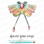 Stamping Bella Lunar Petal Moth Cling Stamps kf1410