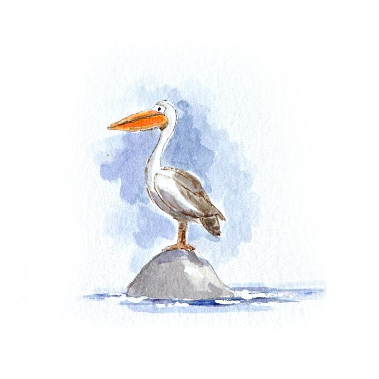 Art Impressions My Favorite Birds Clear Stamps kh5820 finished pelican