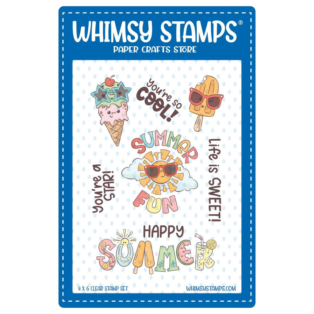 Whimsy Stamps Summer Fun Clear Stamps KHB170a