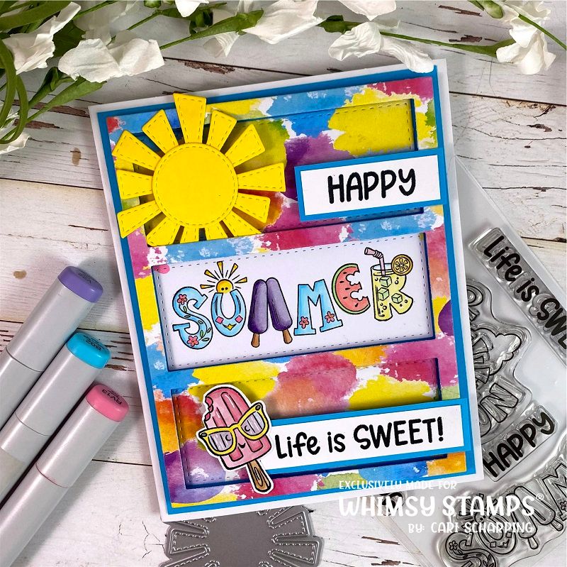 Whimsy Stamps Summer Fun Clear Stamps KHB170a Summer