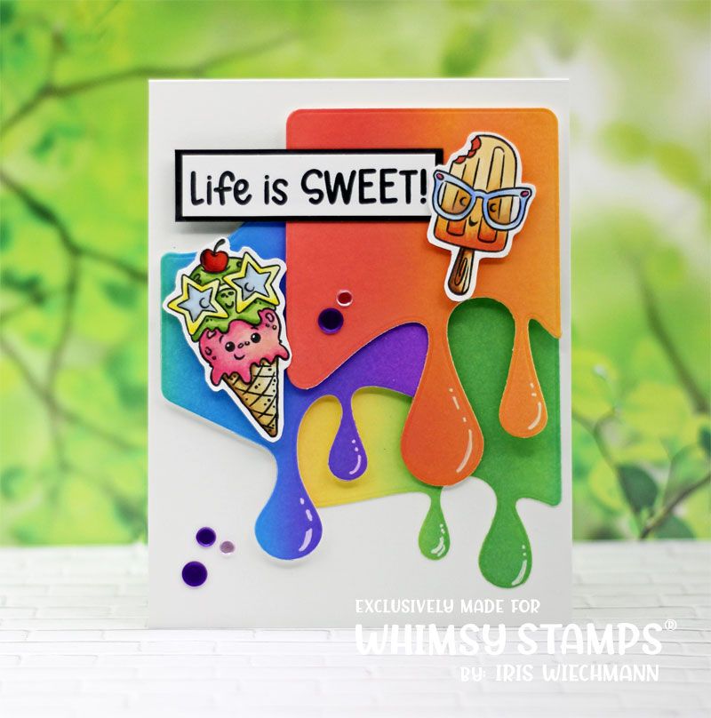 Whimsy Stamps Summer Fun Clear Stamps KHB170a Sweet