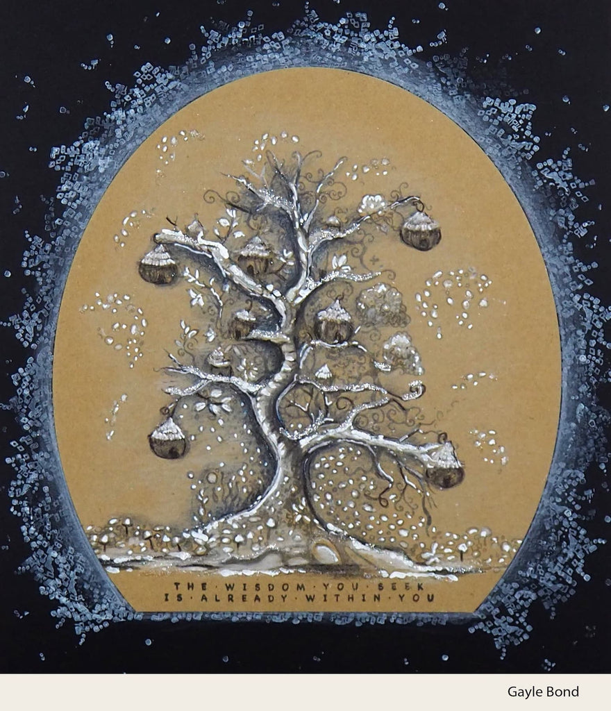 Katkin Krafts Tree Of Life Clear Stamps kk0017 fairy treehouse card