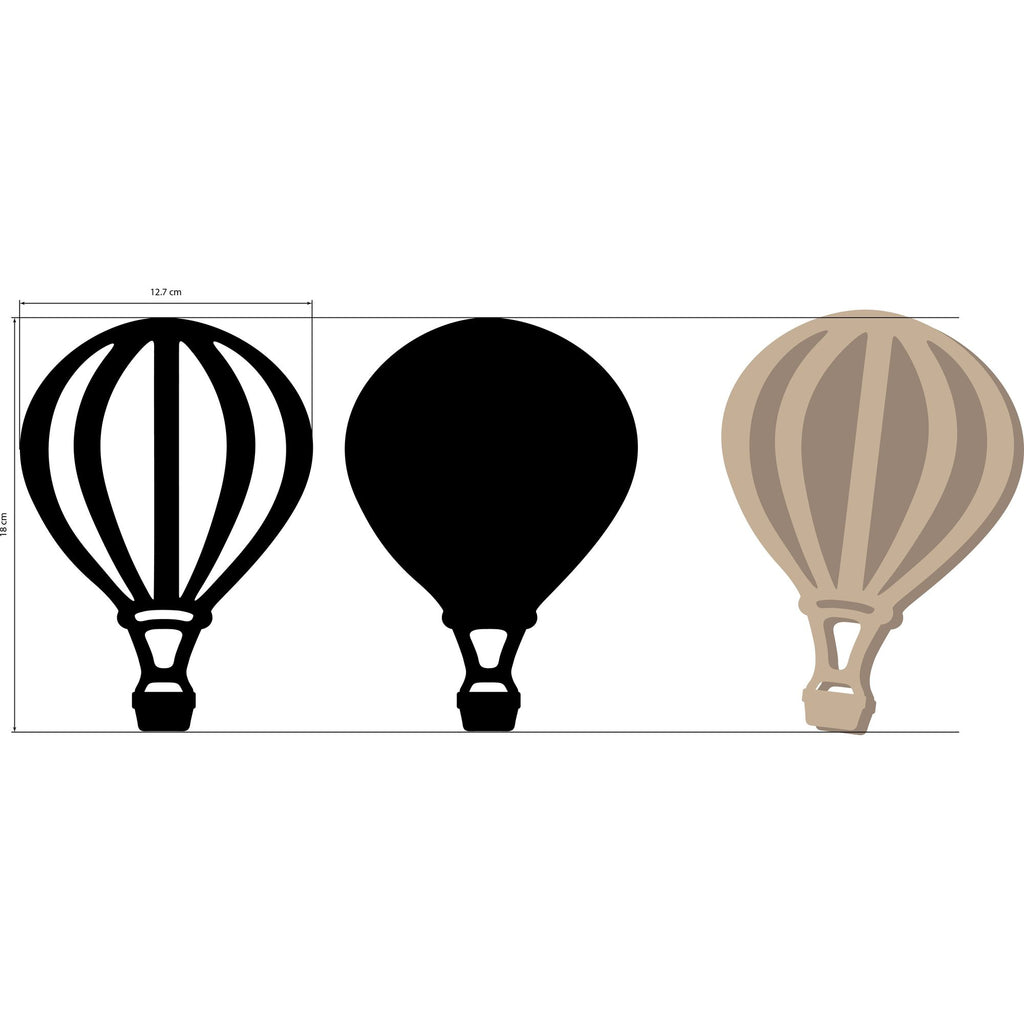 Stamperia Timeless Air Balloon Crafty Shapes klsm52
