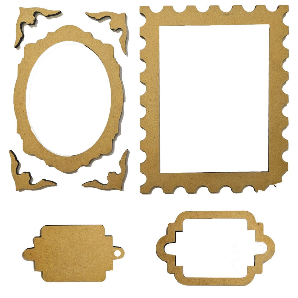 Stamperia Quiet Days Frames And Plates Crafty Shapes klsm72