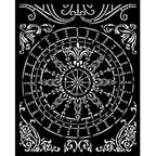 Stamperia Sir Vagabond In Fantasy World Round Stencil kstd157