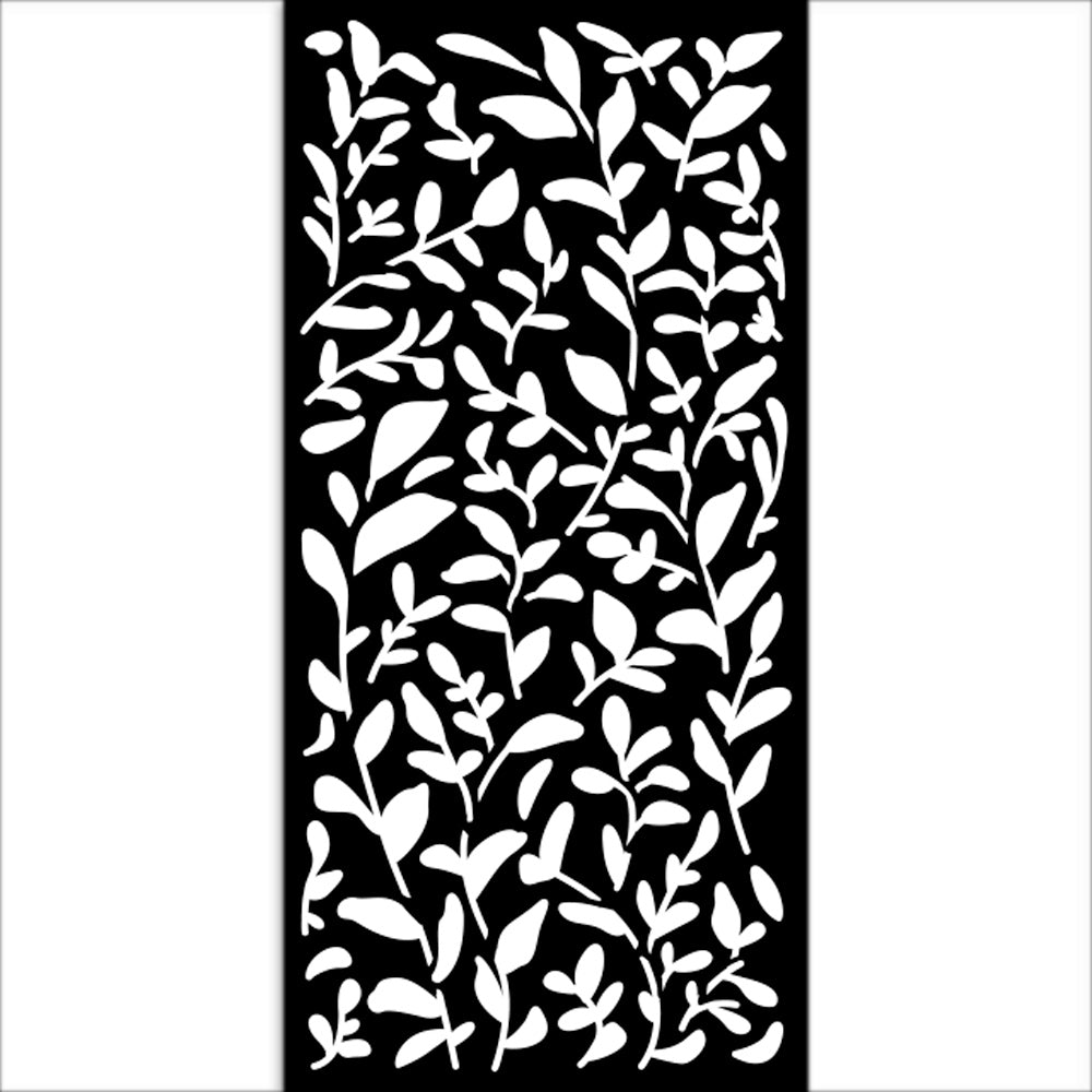 Stamperia Create Happiness Secret Diary Leaves Pattern Stencil kstdl92