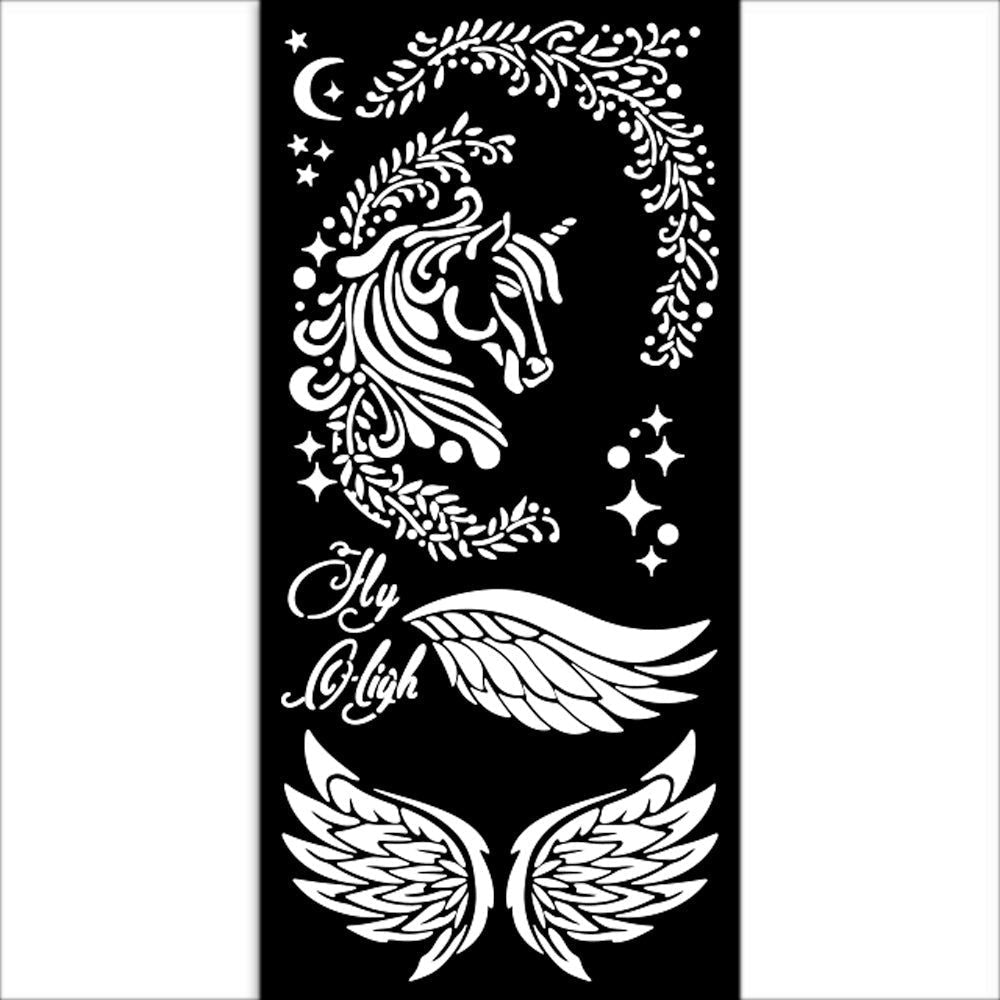 Stamperia Wonderland Unicorn Stencil kstdl95