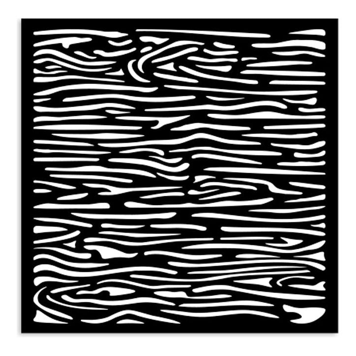 Stamperia Silent Sea Wood Pattern Small Stencil kstds46