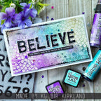 Tim Holtz Cling Rubber Stamps Sign Painter cms484 believe
