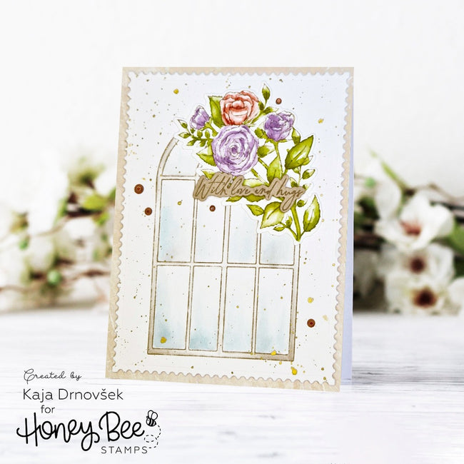 Honey Bee Vintage Love Gem Stickers hbgs-046 Love And Hugs Card