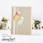 Honey Bee Lovely Layers Birds Dies hbds-lllvbd Sending You Love Card