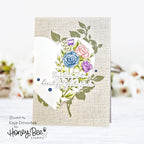 Honey Bee Blooming View Clear Stamps hbst-524 Friendship Card