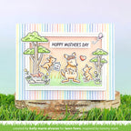 Lawn Fawn Set Kanga-rrific Clear Stamps and Dies Happy Mother's Day