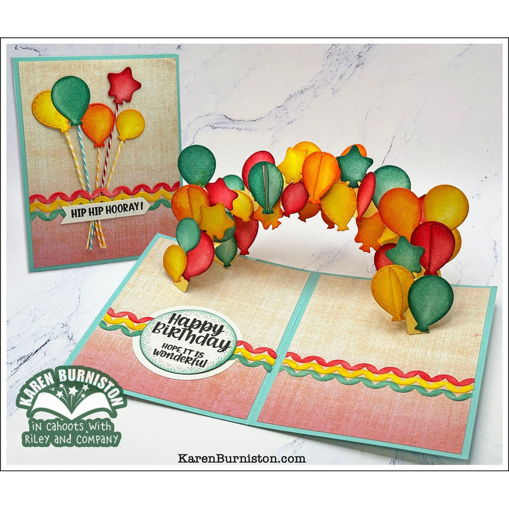 Karen Burniston Arch Pop Up and Party Balloon Die Set birthday