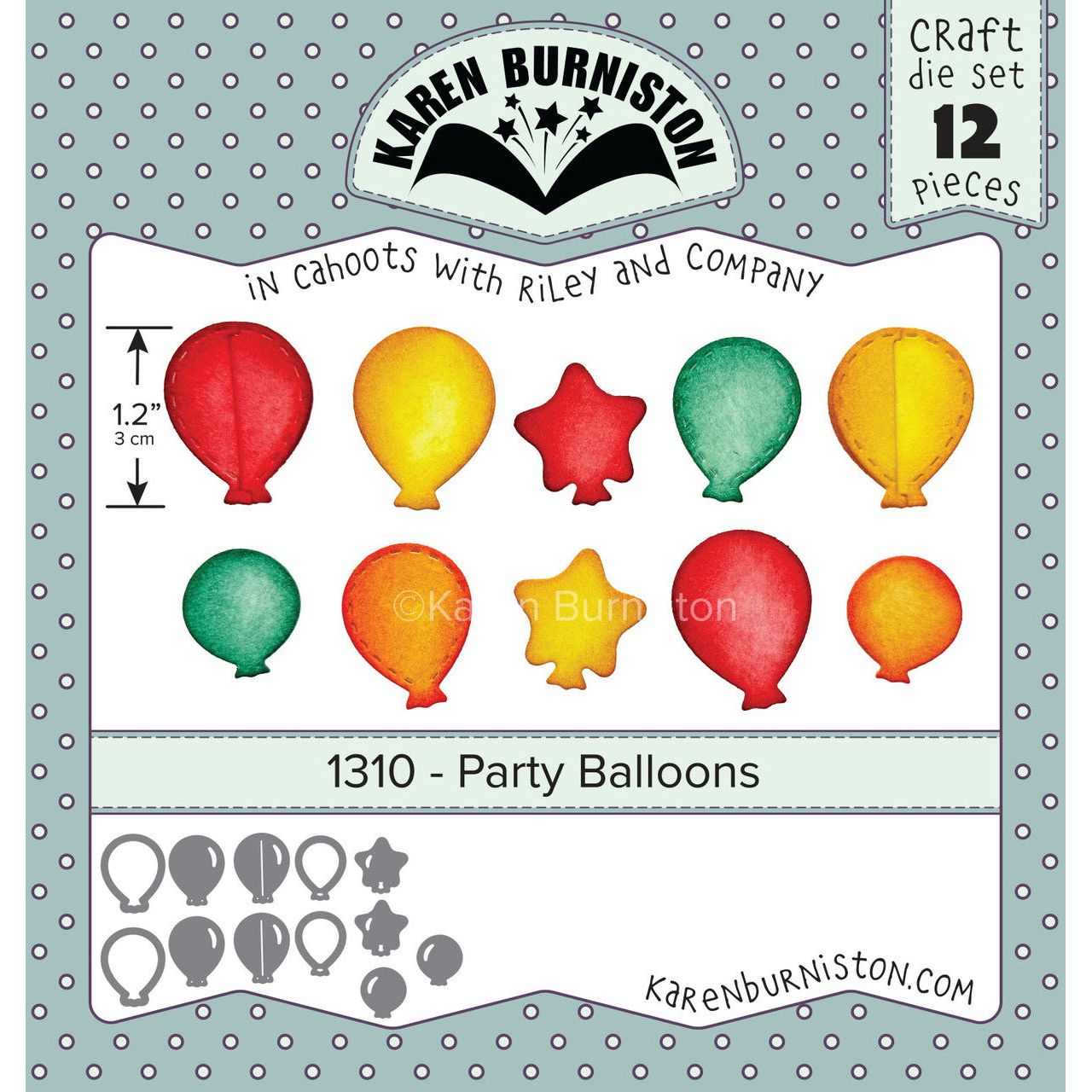 Karen Burniston Arch Pop Up and Party Balloon Die Set product image 2