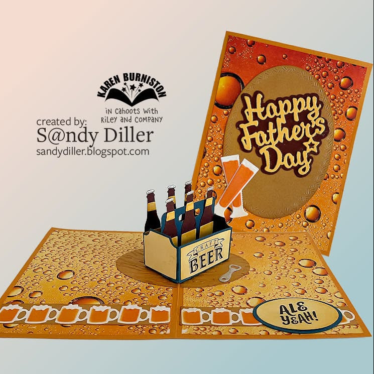 Karen Burniston Beer and Soda Sayings Clear Stamps cs038 happy father's day