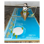 Karen Burniston Boat Pop Up Dies and Fishing Boat Add Ons Set blue water