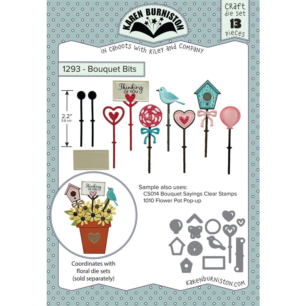 Karen Burniston Bouquet Bits Dies 1293