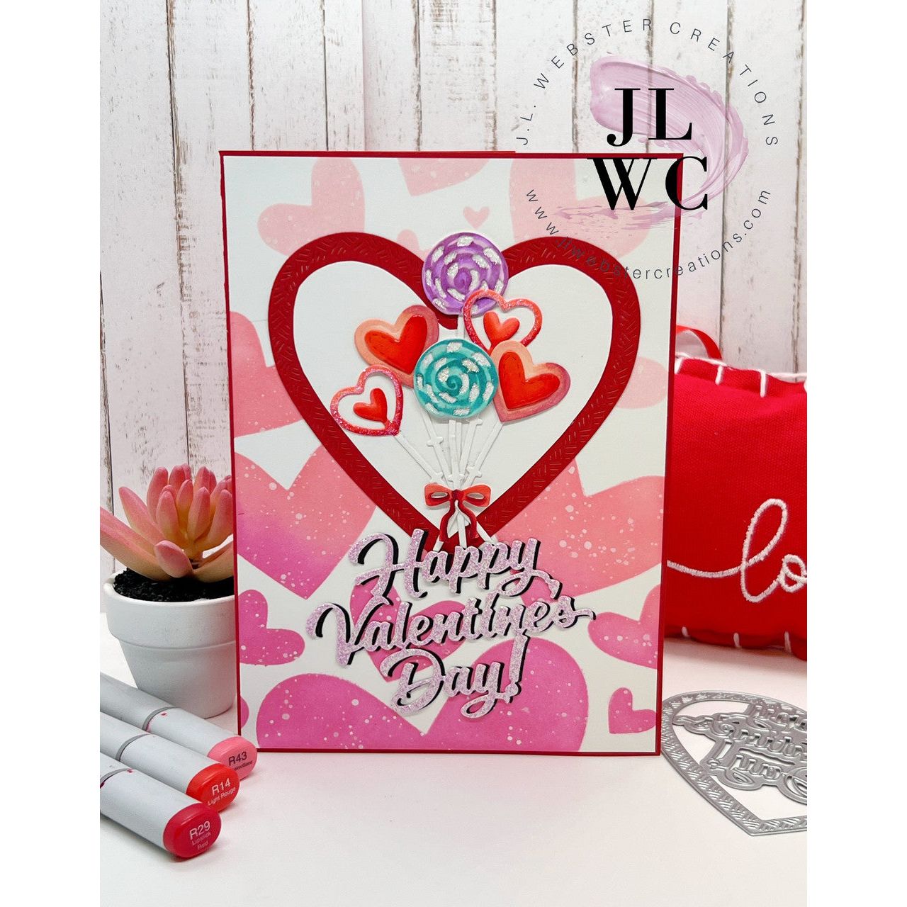 Karen Burniston Bouquet Bits Dies 1293 valentines