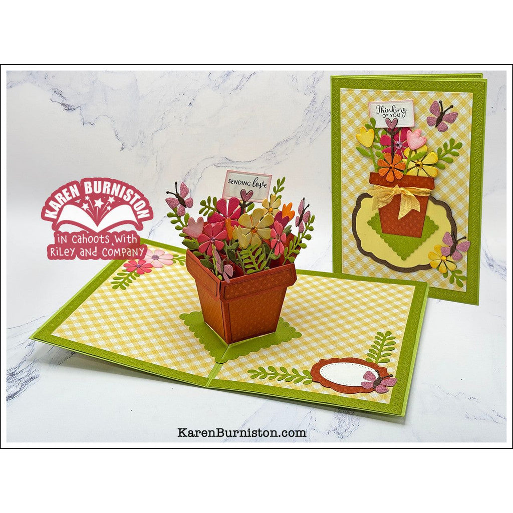 Karen Burniston Bouquet Sayings Clear Stamps cs014 sending love