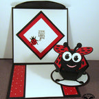 Karen Burniston Bug Greetings Clear Stamps cs025 ladybug