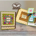 Karen Burniston Cascade Pop-up and Square Cascade Add-ons Die Set life is sweet card
