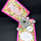 Karen Burniston Cat Sayings Clear Stamps cs027 flowers
