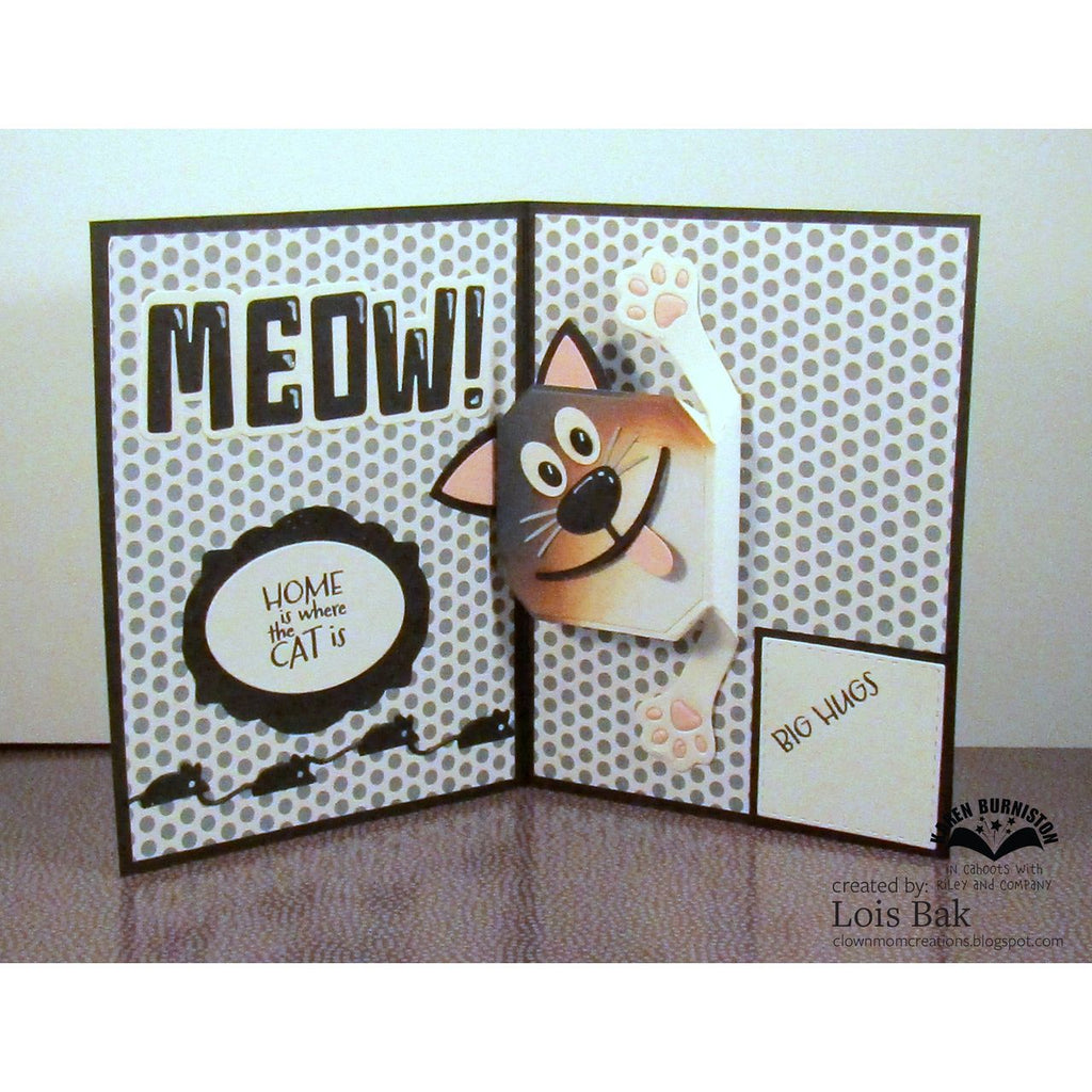 Karen Burniston Cat Sayings Clear Stamps cs027 hugs