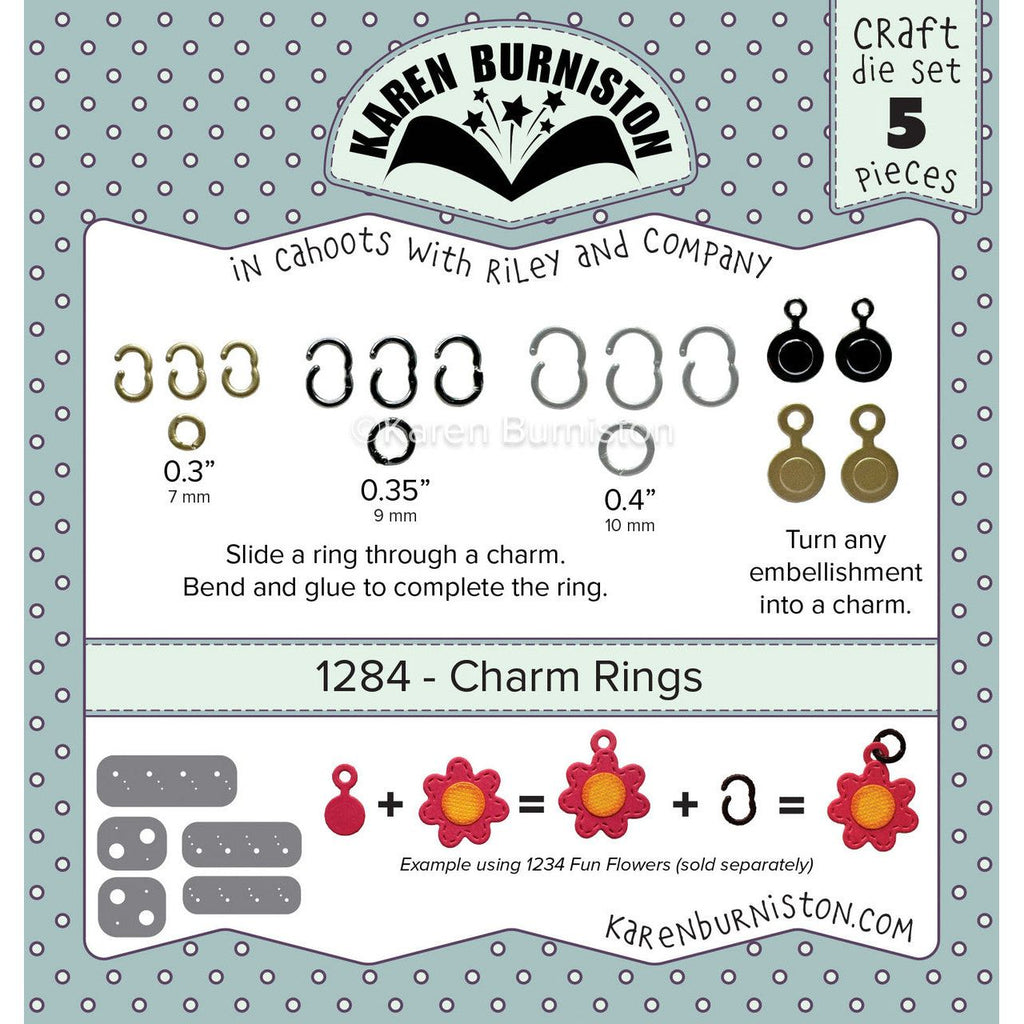 Karen Burniston Charm Rings Dies 1284