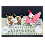 Karen Burniston Christmas Wishes Clear Stamps cs022 santa