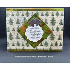 Karen Burniston Christmas Wishes Clear Stamps cs022 trees