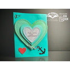 Karen Burniston Cruise Greetings Clear Stamps cs012 hearts