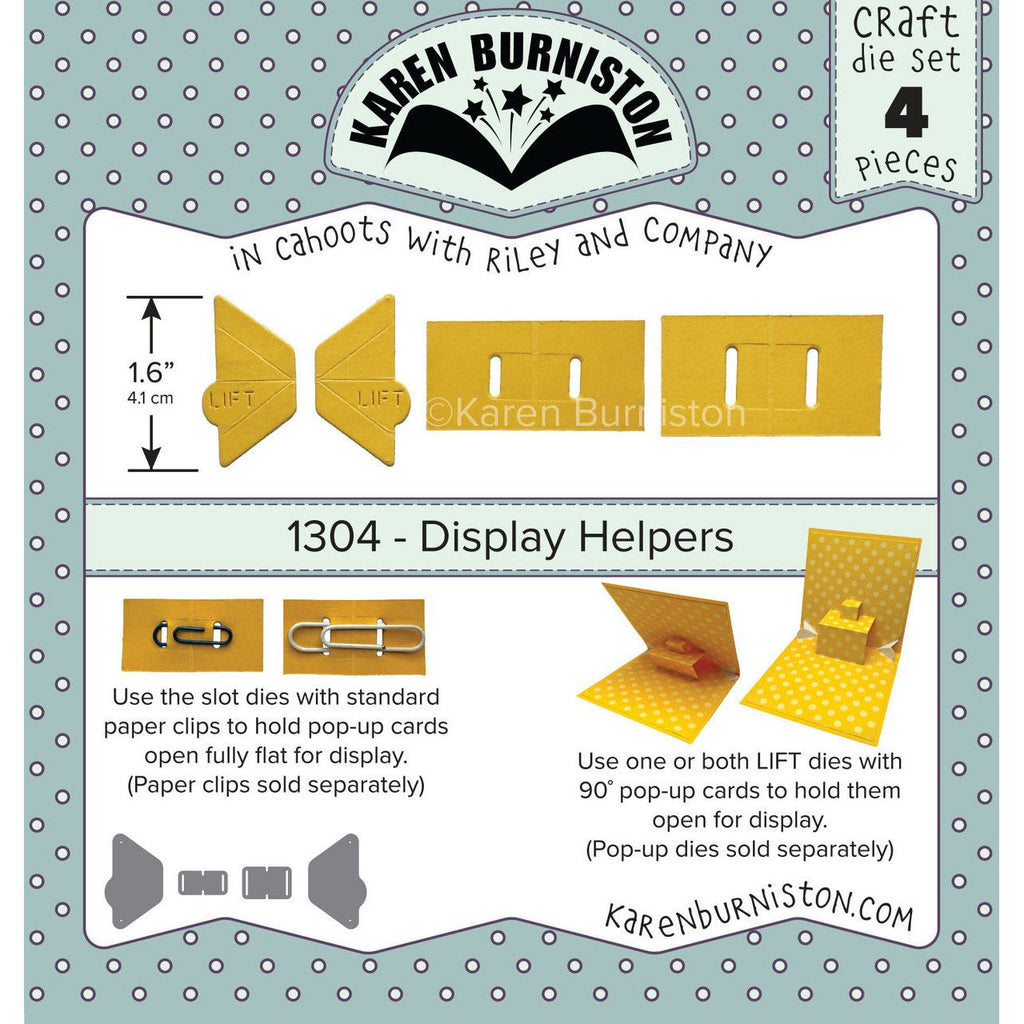 Karen Burniston Display Helpers Die and Stamp Set 1304 product image 1