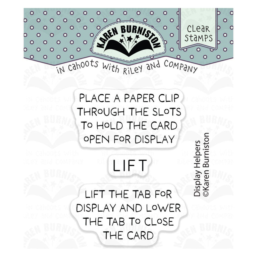Karen Burniston Display Helpers Die and Stamp Set 1304 product image 2
